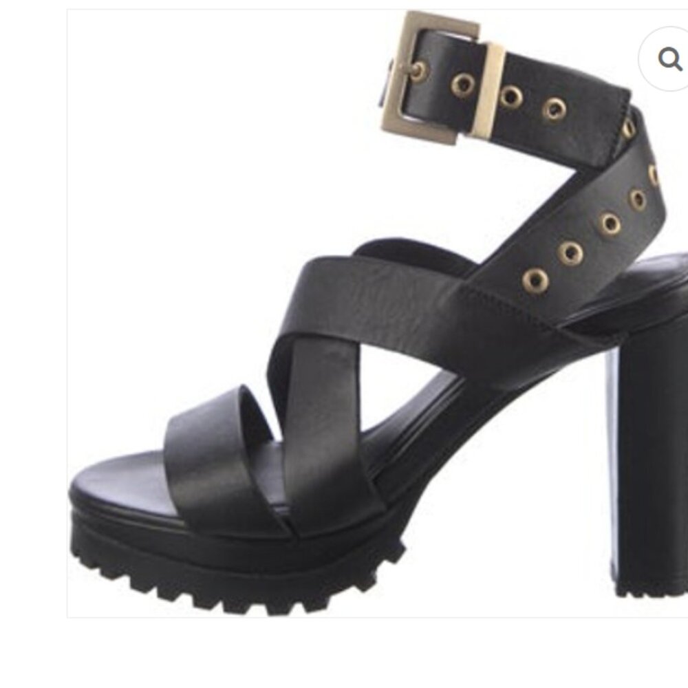 Allsaints Women's Sienna Pointed Toe Platform Sandals NEW
